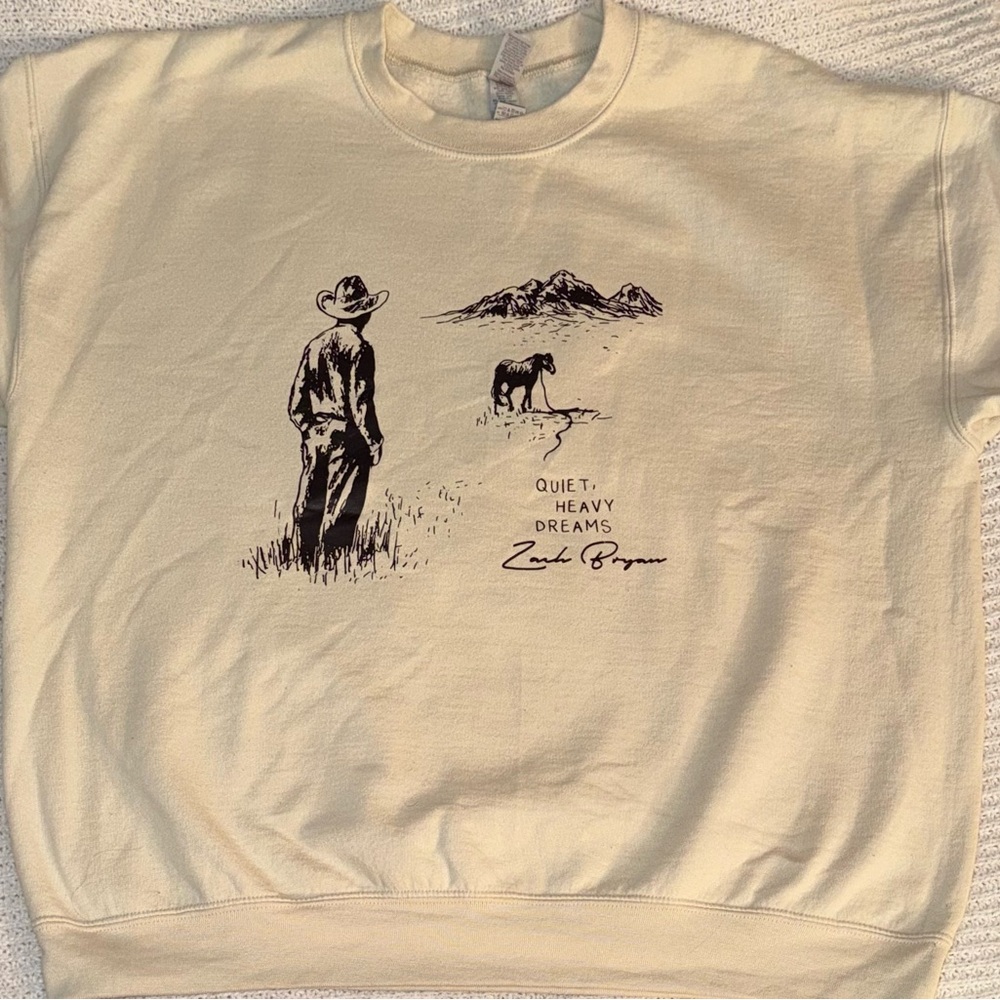 Zach Bryan Quiet Heavy Dreams sweatshirt XL unisex